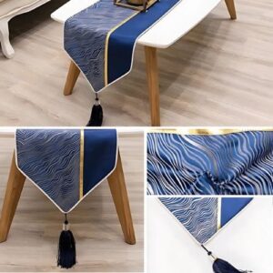 chemin de table bleu roi
