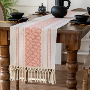chemin de table bohème rose