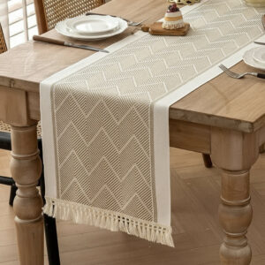 chemin de table motif géométrique moderne
