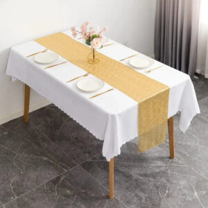 décoration de table dorée