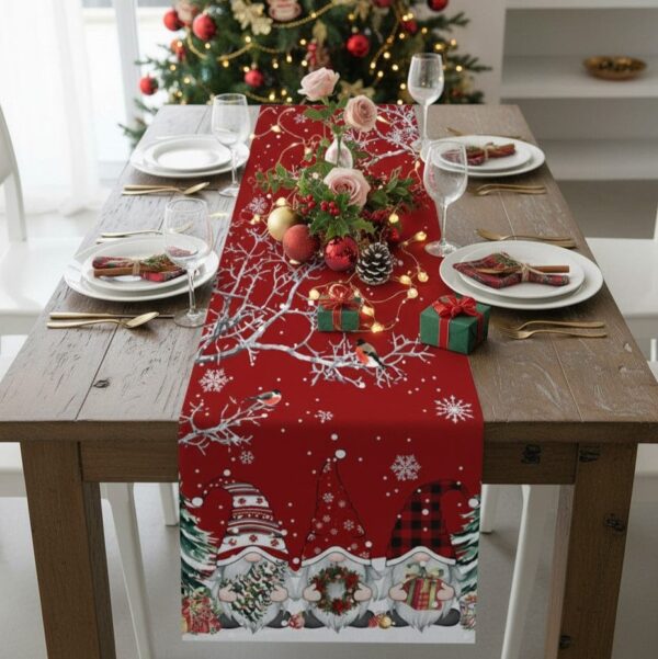 Chemin de Table Gnomes de Noël