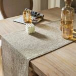 textile minimaliste gris chiné