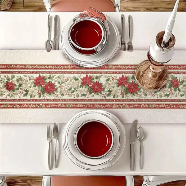 chemin de table houx noël