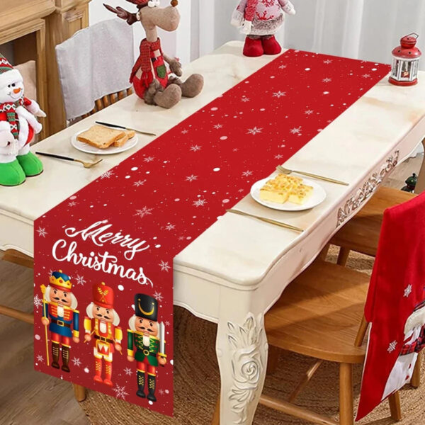 Chemin de Table Joyeux Noël Rouge