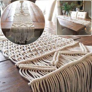 chemin de table macramé bohème
