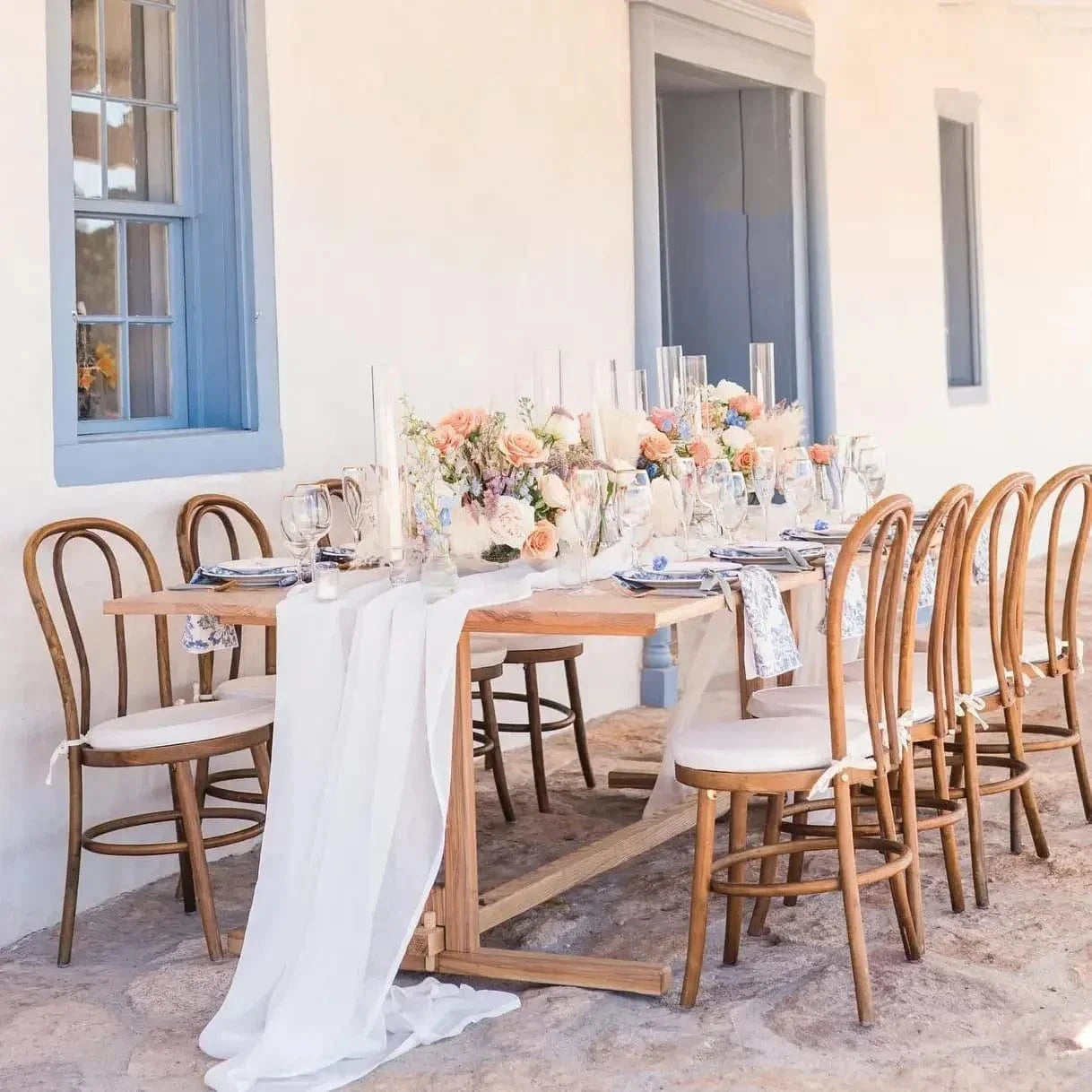 Mousseline Blanc Chemin de Table