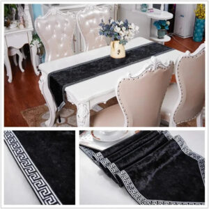 chemin de table velours luxe