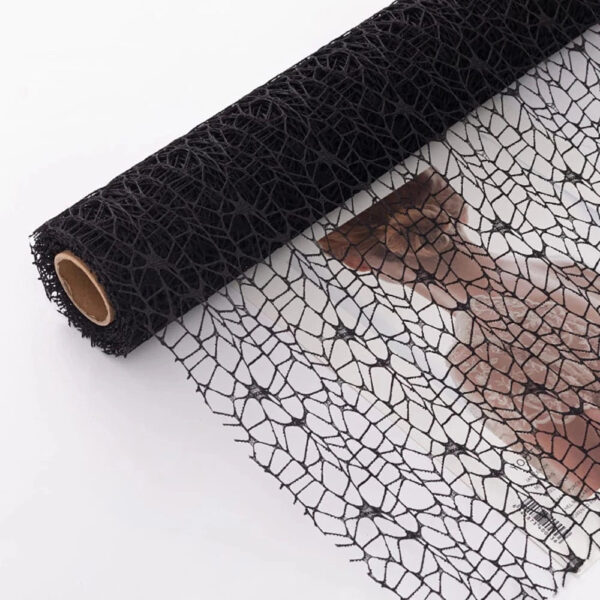 Chemin de Table Organza Noir