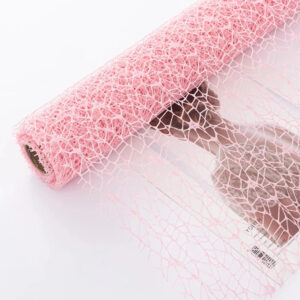 chemin de table organza rose