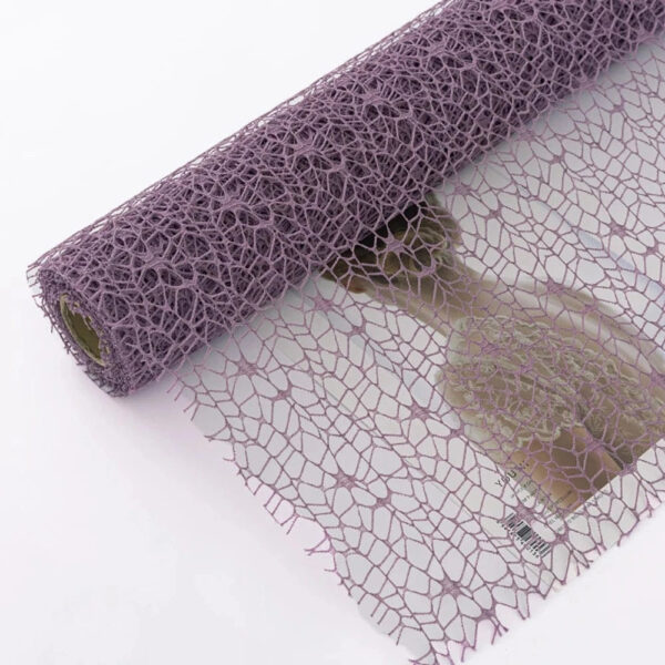 chemin de table organza violet