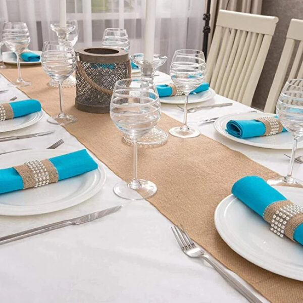 Chemin de Table en Toile de Jute