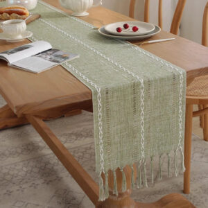 chemin de table vert sauge