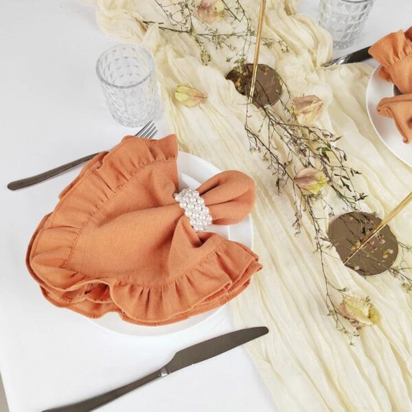 Rosée serviette terracotta