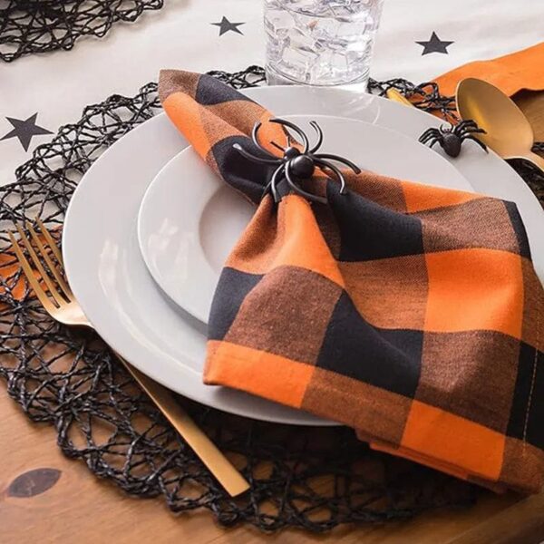 Serviette de Table Vichy Orange