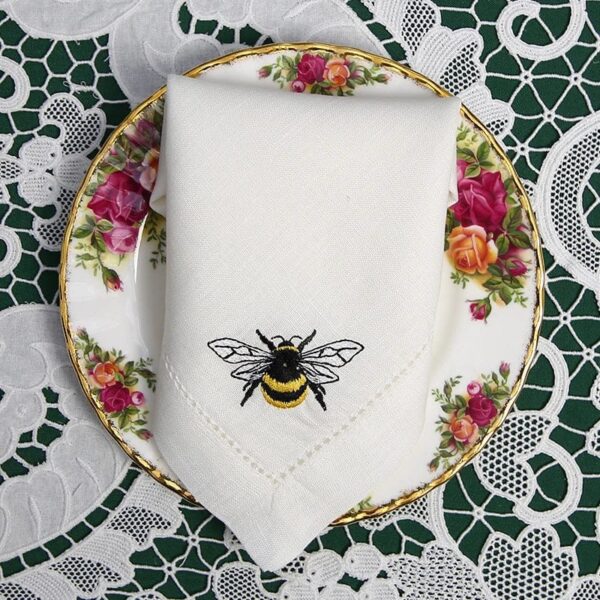 Serviette de Table avec motif abeille
