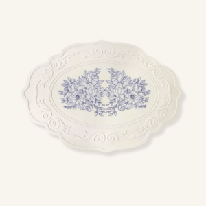 Set de table baroque blanc