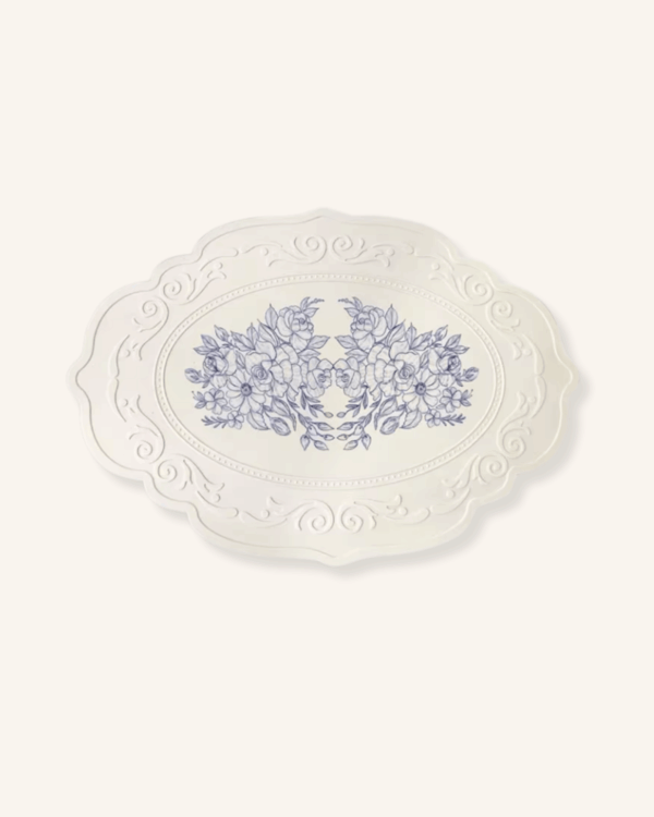 Set de table baroque blanc