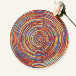 Set de table rond spirale