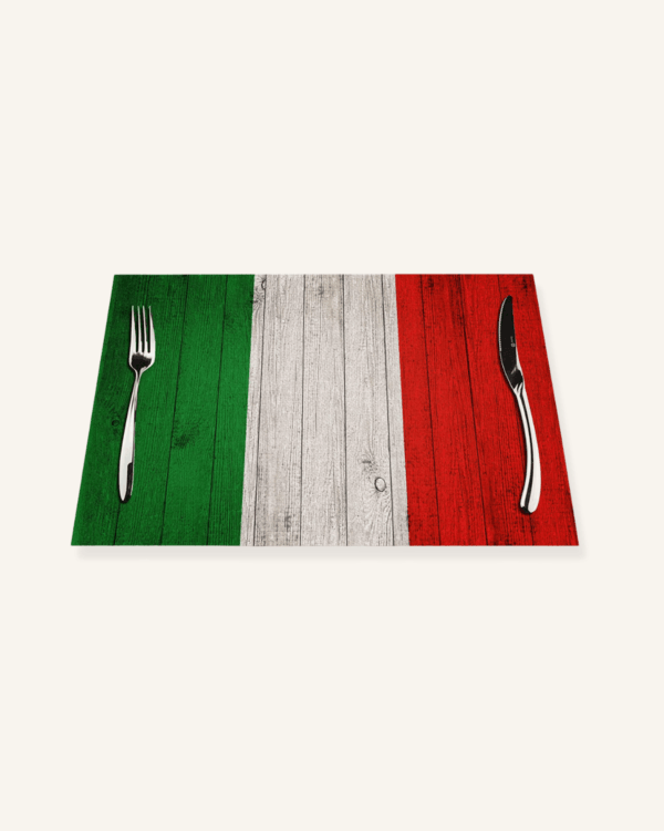 set de table italien tricolore