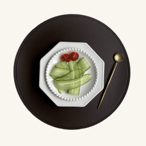 set de table en simili cuir