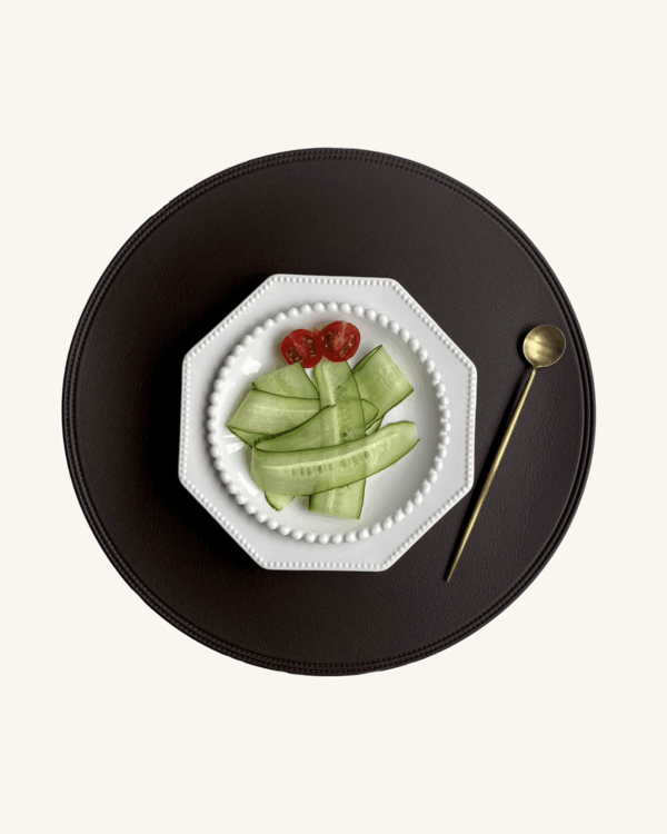 set de table en simili cuir