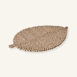 set de table feuille tressé en paille