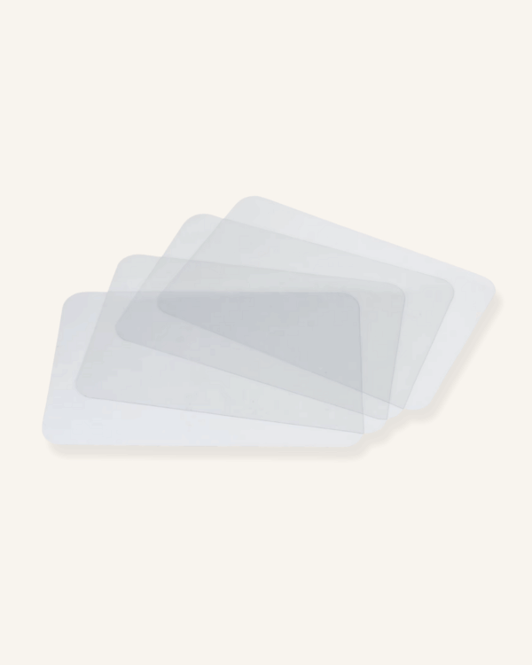 set de table plastifié transparent