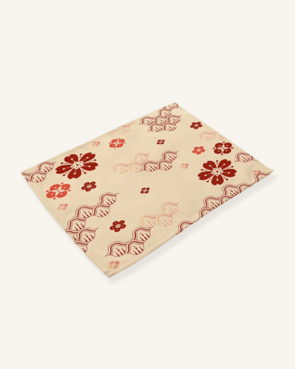 Set de table floral en lin