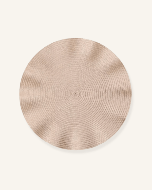 Set de table rond festonné