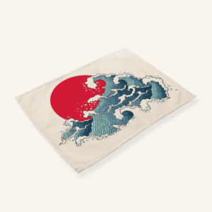 set de table japonais vague